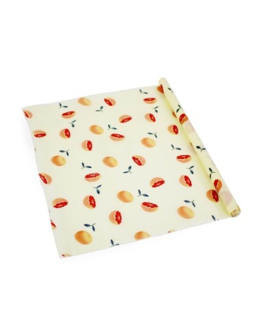 Rouleau de beewraps :  motif fruits  100 cm x 32 cm