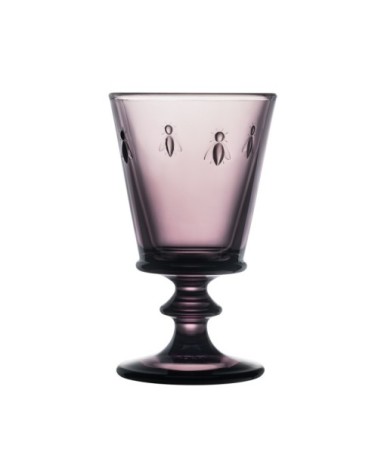 Verre à pied mécanique  en verre Aubergine - lot de 6