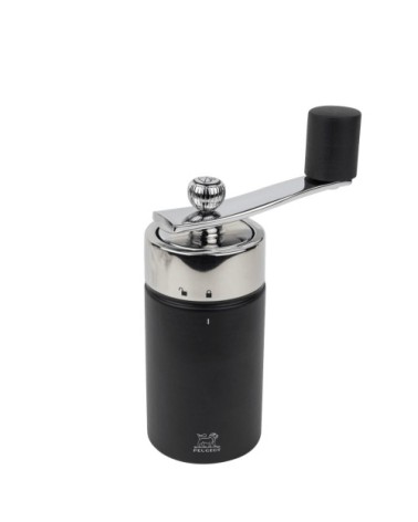 Moulin à muscade manuel en bois noir mat H16cm