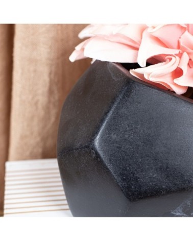 Set de 2 caches pots jais en béton noir