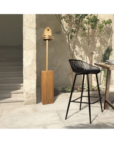 Nid d'oiseaux en teck