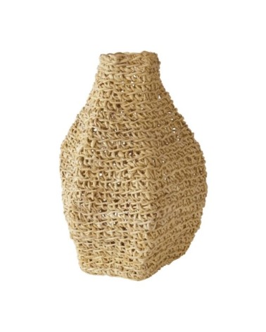 Jarre décorative en fibre d'abaca