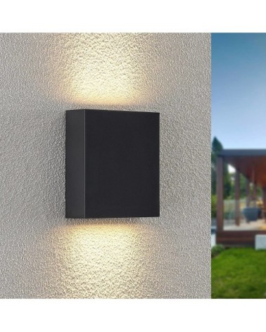 Applique exterieur led en plastique noir