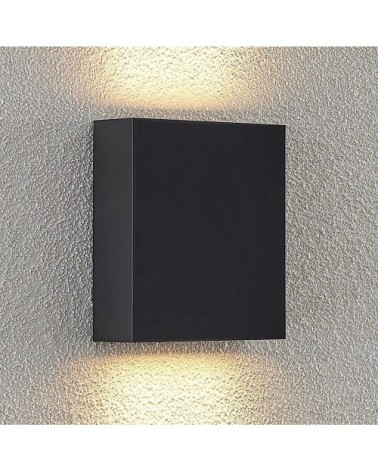 Applique exterieur led en plastique noir