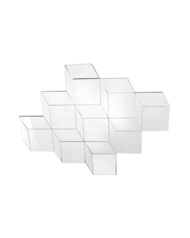 Miroir sans contour design cube 95x121cm