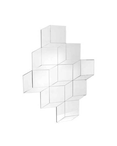 Miroir sans contour design cube 95x121cm