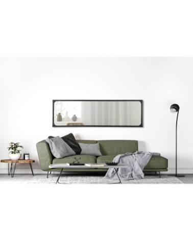 Miroir industriel rectangulaire avec rivets 40x140cm
