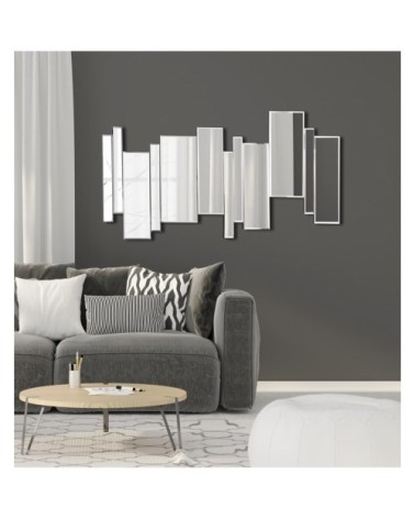 Miroir sans contour barres décalées 70x140cm