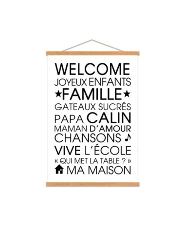 Affiche kakemono welcome 50x70cm