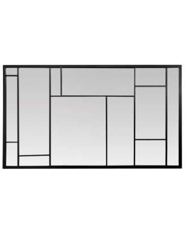 Grand miroir artiste noir 80x140cm
