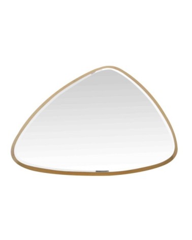 Miroir biseauté triangle doré 55x35x4cm