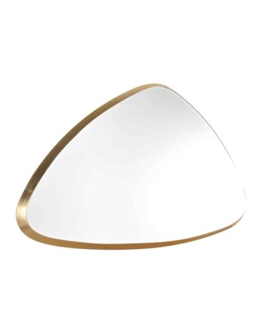 Miroir biseauté triangle doré 55x35x4cm