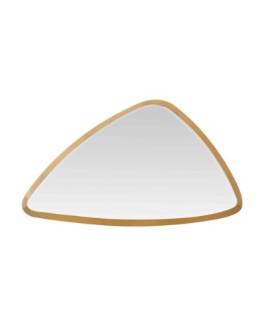 Miroir triangle arrondi doré 46x27x4cm