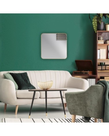 Miroir carré aux bords fins 30x30cm