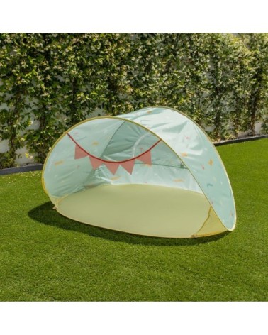 Tente de Plage Enfants Pliante Polyester Vert