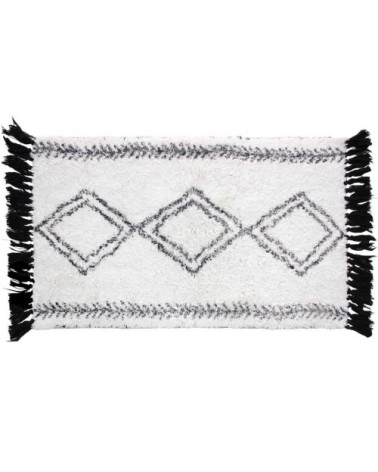 Tapis de bain blanc 100% coton 50x80cm