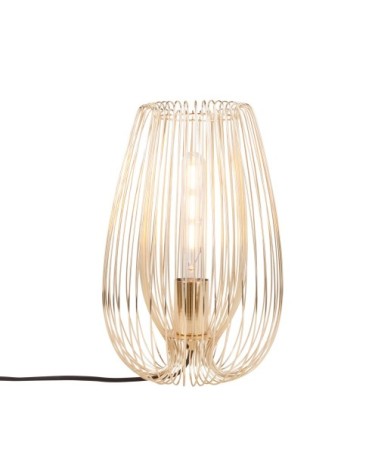 Lampe à poser en métal H33cm or