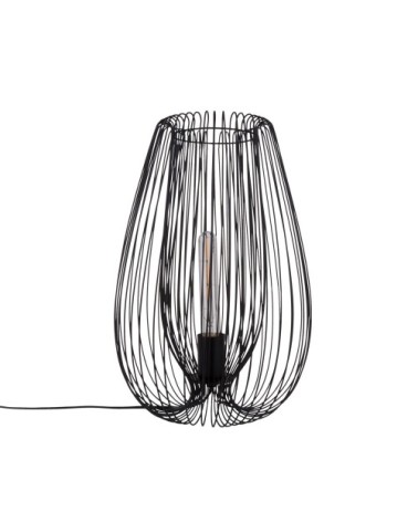Lampe à poser en métal H45cm noir