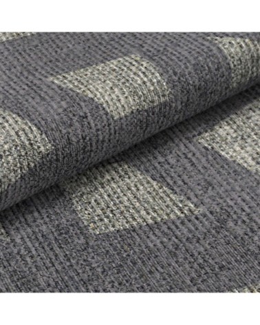 Tapis décoratif en coton impression digital gris 120x170 cm