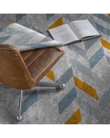 Tapis décoratif en coton imprimé géométrique 140x200 cm