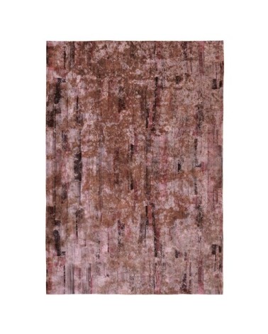Tapis décoratif modern en coton impression digital marron 160x230 cm