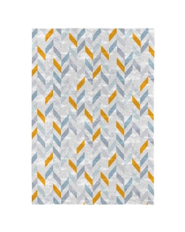 Tapis décoratif en coton imprimé géométrique 120x170 cm