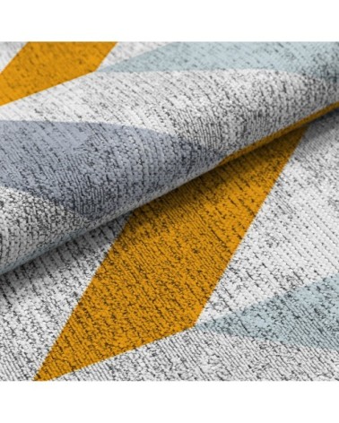 Tapis décoratif en coton imprimé géométrique 120x170 cm