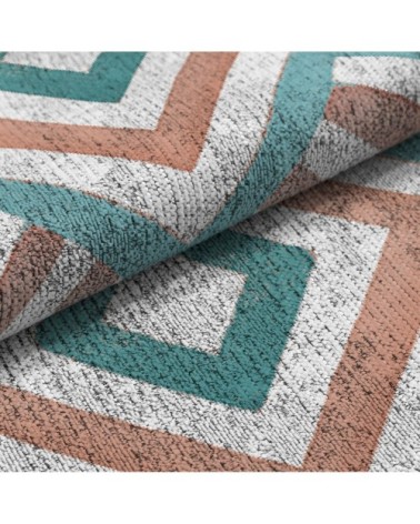 Tapis de salon en coton impression digital géométrique 160x230 cm