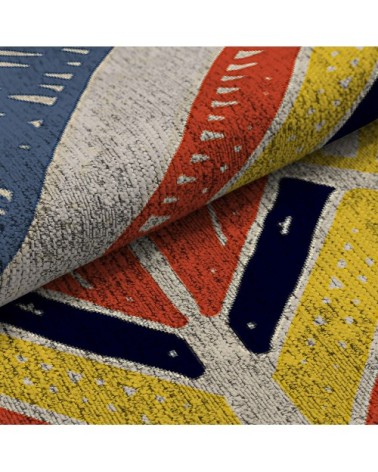 Tapis de salon en coton impression digital multicolore 160x230 cm