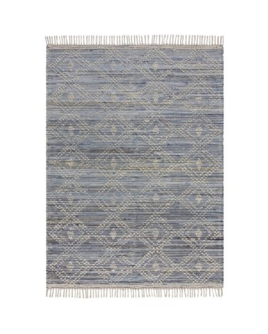 Tapis en coton en Coton Bleu 200x290 cm