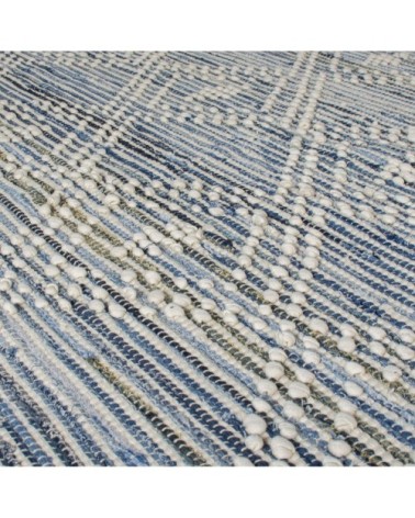 Tapis en coton en Coton Bleu 200x290 cm