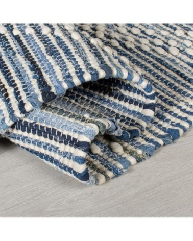 Tapis en coton en Coton Bleu 200x290 cm