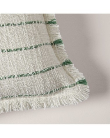 Housse de coussin 40x60 cm Ivoire et sauge