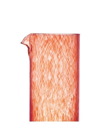 Broc en verre bullé rouge-l'unité