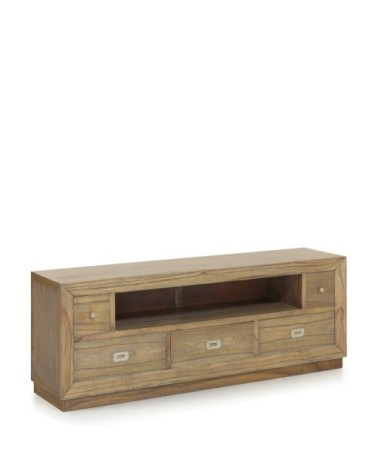 Meuble TV en bois marron L160