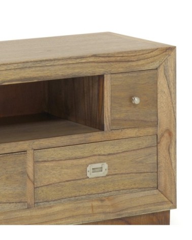 Meuble TV en bois marron L160