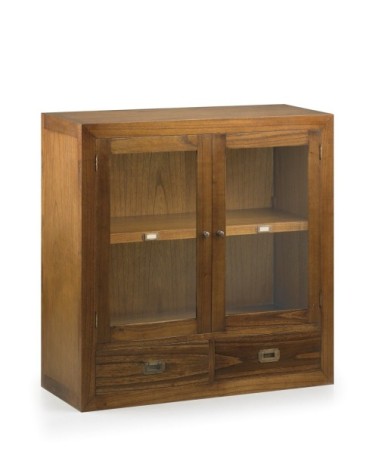Vitrine en bois marron L90
