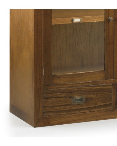 Vitrine en bois marron L90