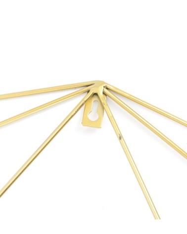 Déco murale Skull en métal doré