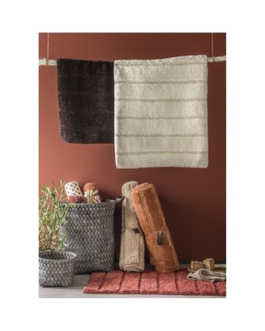 Tapis de bain en coton uni tonka 60x120cm