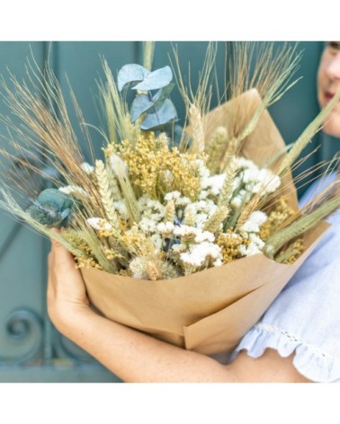 Bouquet de fleurs séchées naturel et champêtre