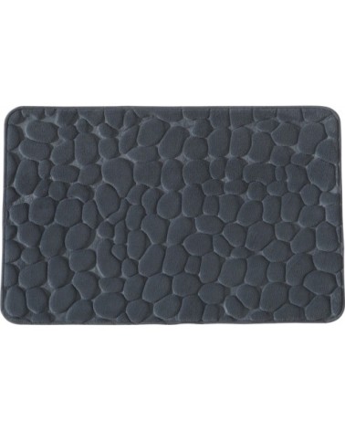 Tapis de bain mousse à mémoire de forme gris 50x80cm