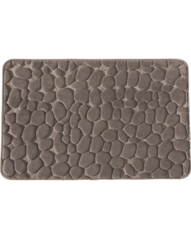 Tapis de bain mousse à mémoire de forme taupe 50x80cm