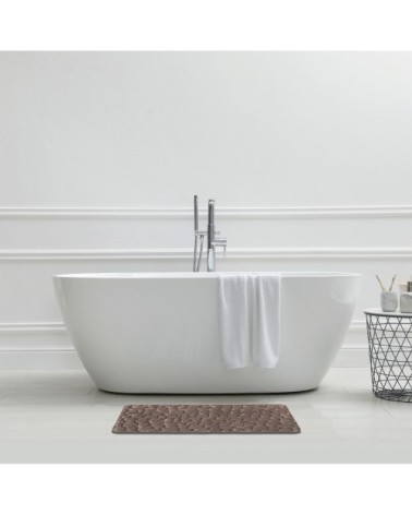 Tapis de bain mousse à mémoire de forme taupe 50x80cm