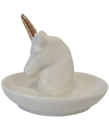 Statuette porte-bijoux licorne