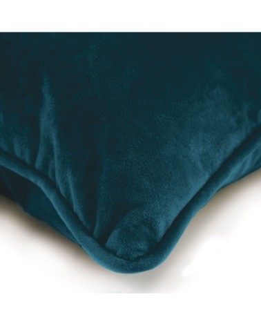 Coussin en velours bleu intense 60x40