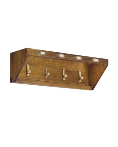 Porte-manteau mural  en bois marron L70