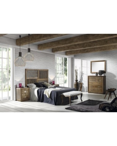 Commode en bois marron L100