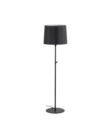 Lampadaire métal noir H154cm