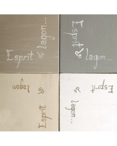 Suspension en bois taupe